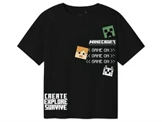 Name It black Minecraft t-shirt